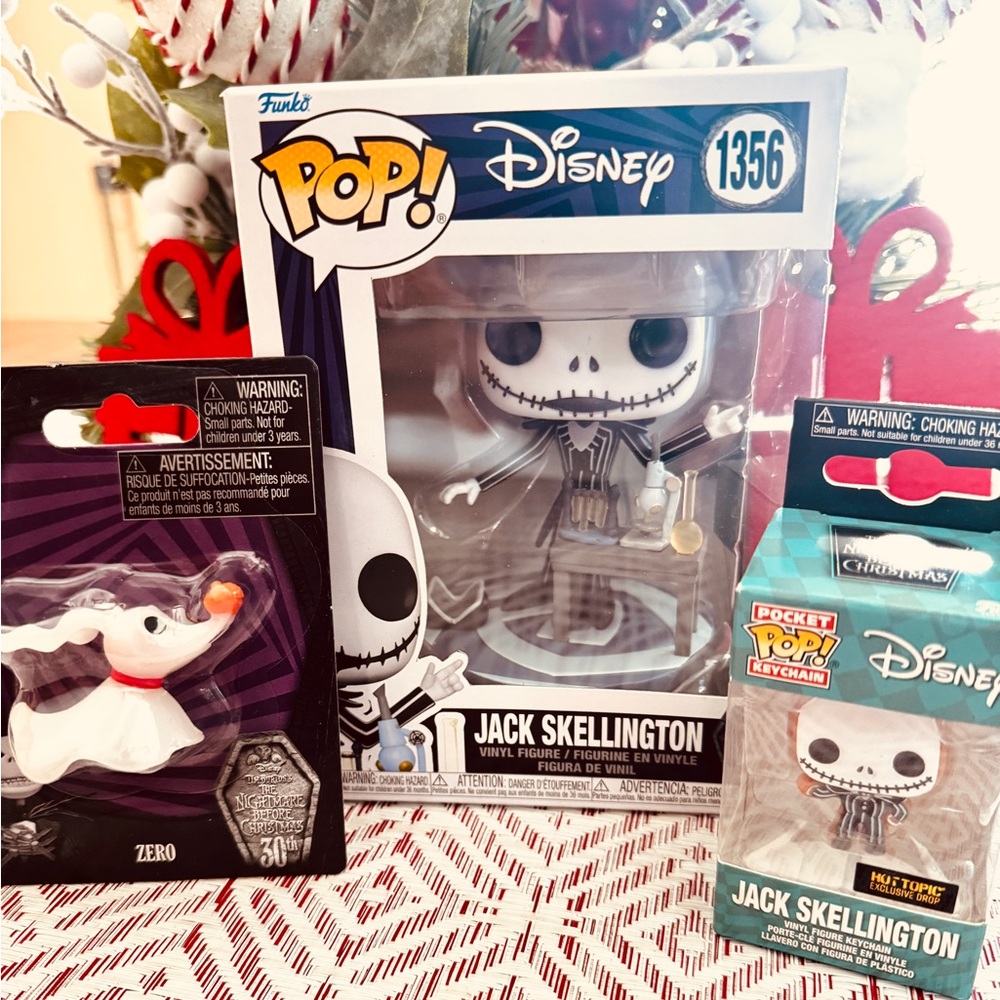 Jack Skellington Bundle Nightmare Before Christmas 30th Anniversary Funko Pop!